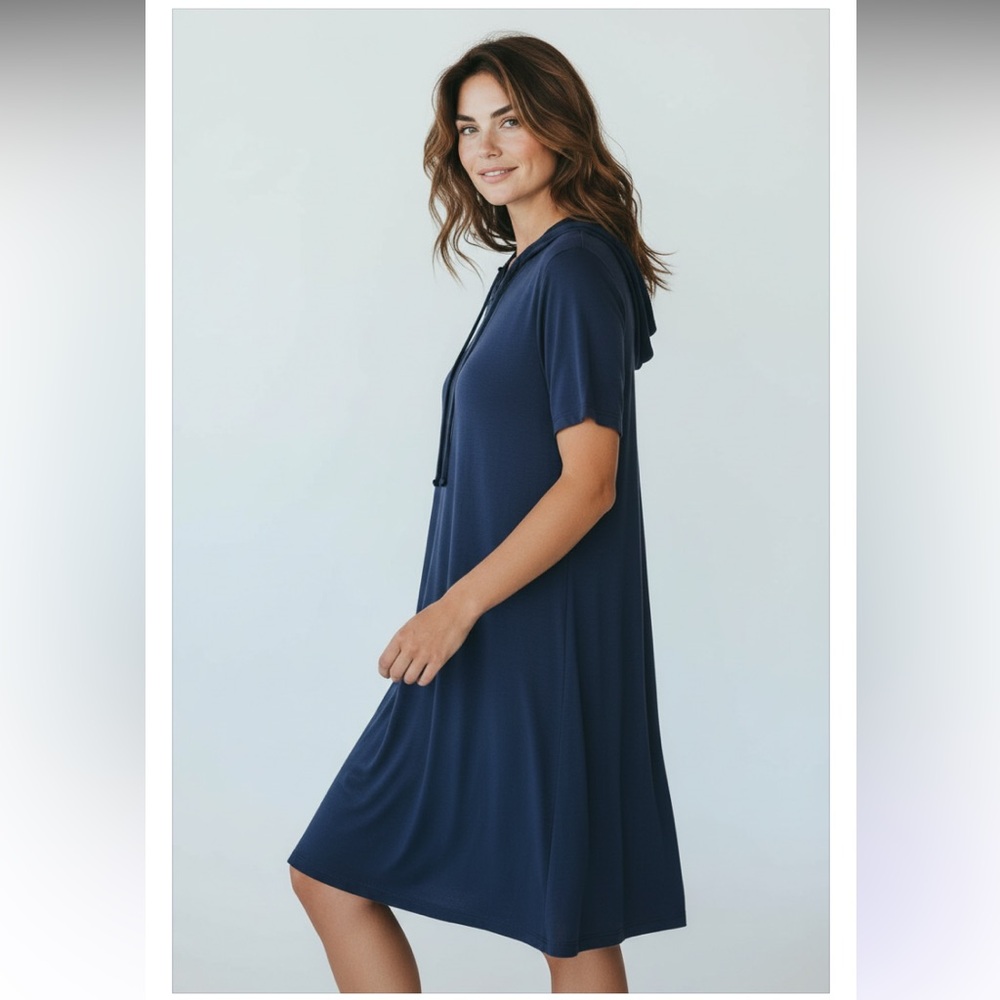 Soho NY&C Navy Blue Women's Swim Cover-Up Pullover size XS New